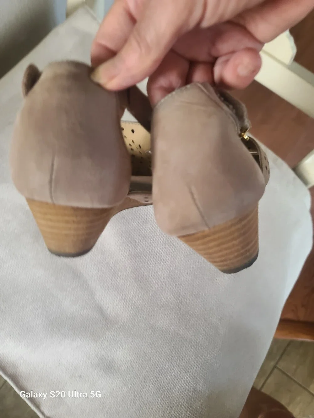 Me Too Taupe Perforated Ankle-Strap Sandals - Neutral Taupe